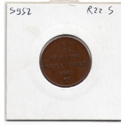 Norvège 1/2 Skilling 1863 TTB, KM 324 pièce de monnaie