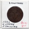Danemark 1 skilling 1771 C Large B, KM 616 pièce de monnaie