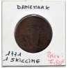 Danemark 1 skilling 1771 B+, KM 616 pièce de monnaie