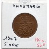 Danemark 5 ore 1907 Sup+, KM 806 pièce de monnaie
