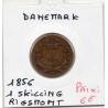 Danemark 1 skilling Rigsmont 1856 TTB, KM 763 pièce de monnaie