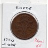 Suède 1 ore 1750 TB, KM 416 pièce de monnaie