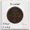 Suède 1 ore 1741 B, KM 416 pièce de monnaie