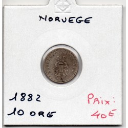 Norvège 10 ore 1883 Sup, KM 350 pièce de monnaie