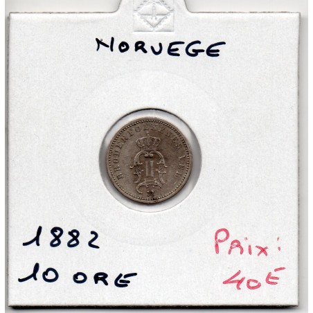 Norvège 10 ore 1883 Sup, KM 350 pièce de monnaie