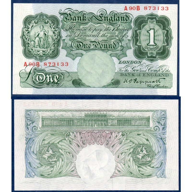Grande Bretagne Pick N°369a Neuf billet de banque 1 pound 1948-1949