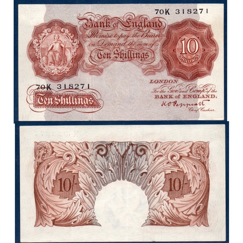Grande Bretagne Sup Pick N°368a de 10 shillings 1948-1949