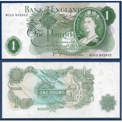 Grande Bretagne Pick N°374gr remplacement neuf, Billet de banque de 1 livre 1970-1977