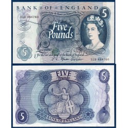 Grande Bretagne Pick N°375b Neuf, Billet de banque de 5 pounds 1963-1966