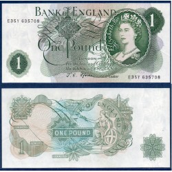 Grande Bretagne Pick N°374f, Billet de banque de 1 livre 1966-1970