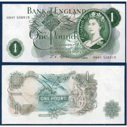 Grande Bretagne Pick N°374e Spl, Billet de banque de 1 livre 1966-1970