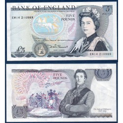 Grande Bretagne Pick N°378c Spl, Billet de banque de 5 Pounds 1980-1987