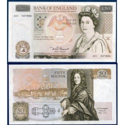Grande Bretagne Pick N°381a, Spl Billet de banque de 50 Pounds 1981-1988