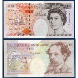 Grande Bretagne Pick N°386b, Billet de banque de 10 livres 1999-2000