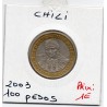 Chili 100 pesos 2003 Sup, KM 236 pièce de monnaie