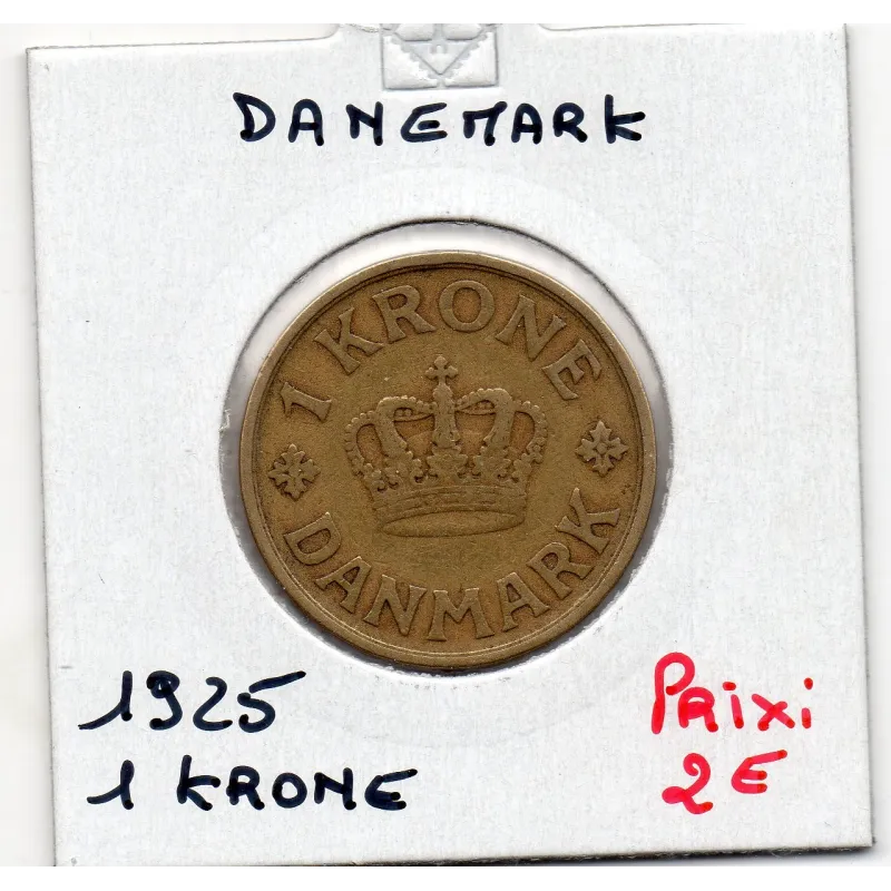 Danemark 1 krone 1925 TTB, KM 824 pièce de monnaie Danemark 1 krone 1925 TTB, KM 824 pièce de monnaie
