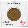 Danemark 1 krone 1925 TTB, KM 824 pièce de monnaie