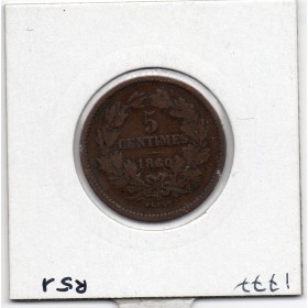 Luxembourg 5 centimes 1860 TB+, KM.22