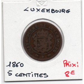 Luxembourg 5 centimes 1860 TB+, KM.22