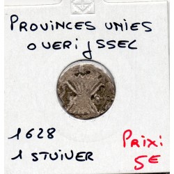 Provinces Unies Overijssel 1 Stuiver 1628 B, KM 23 pièce de monnaie