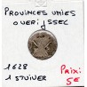 Provinces Unies Overijssel 1 Stuiver 1628 B, KM 23 pièce de monnaie