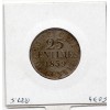 Suisse Canton Genève 25 centimes 1839 Sup, KM 129 pièce de monnaie