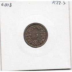 Suisse 5 rappen 1894 Sup, KM 26 pièce de monnaie