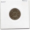 Suisse 10 rappen 1850 TTB, KM 6 pièce de monnaie