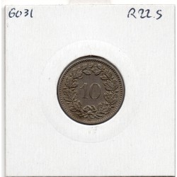 Suisse 10 rappen 1882 TTB, KM 27 pièce de monnaie