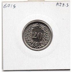 Suisse 20 rappen 1934 Spl, KM 29 pièce de monnaie