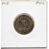 Suisse 20 rappen 1850 TTB-, KM 7 pièce de monnaie