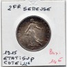 2 Francs Semeuse Argent 1915 Sup, France pièce de monnaie