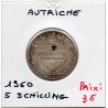 Autriche 5 Schilling 1960 Sup, KM 2889 pièce de monnaie