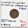 Comté de Poitou, Melle, immobilisé Au nom de Charles le Simple (1100-1200) Obole