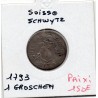 Suisse Canton Schwytz 1 Groschen 1793 TB, KM 50 pièce de monnaie
