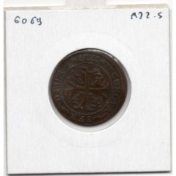 Suisse Canton Solothurn Soleure 1/2 batzen 1787 TTB+, KM 35 pièce de monnaie