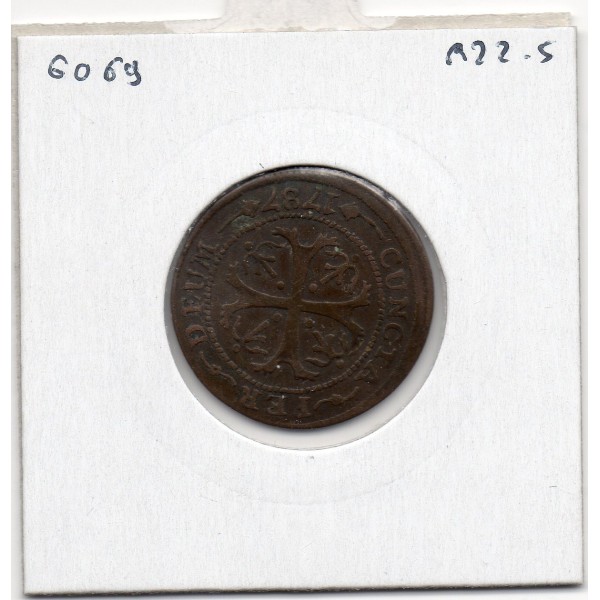 Suisse Canton Solothurn Soleure 1/2 batzen 1787 TTB+, KM 35 pièce de monnaie