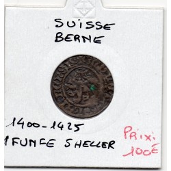 Suisse Canton Berne 1 funfer ou 5 heller 1400-1425 TTB pièce de monnaie