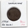 Italie Sardaigne 20 Soldi 1796 B, KM 94 pièce de monnaie