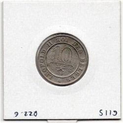 Belgique 10 centimes 1895 en Français Sup, KM 22 pièce de monnaie