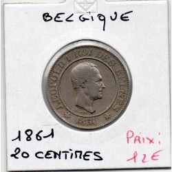 Belgique 20 centimes 1861...