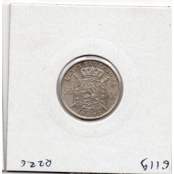 Belgique 50 centimes 1898 en Francais Spl, KM 26 pièce de monnaie