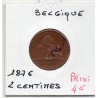 Belgique 2 centimes 1876 en français TTB, KM 35 pièce de monnaie