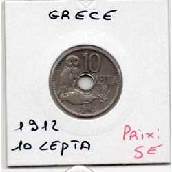 Grece 10 Lepta 1912 Sup-, KM 63 pièce de monnaie
