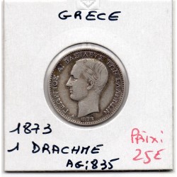Grece 1 Drachme 1873 TTB, KM 38 pièce de monnaie