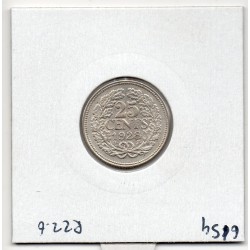 Pays Bas 25 cents 1928 Sup, KM 164 pièce de monnaie
