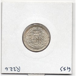 Pays Bas 25 cents 1939 Sup, KM 164 pièce de monnaie