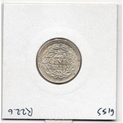 Pays Bas 25 cents 1939 Sup, KM 164 pièce de monnaie