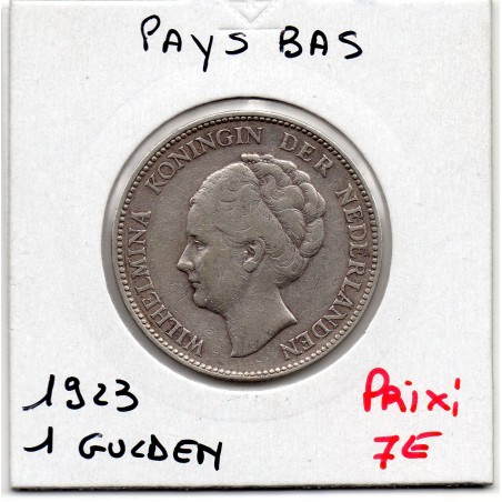 Pays Bas 1 Gulden 1923 TTB, KM 161 pièce de monnaie