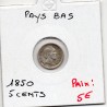 Pays Bas 5 cents 1850 TTB, KM 91 pièce de monnaie